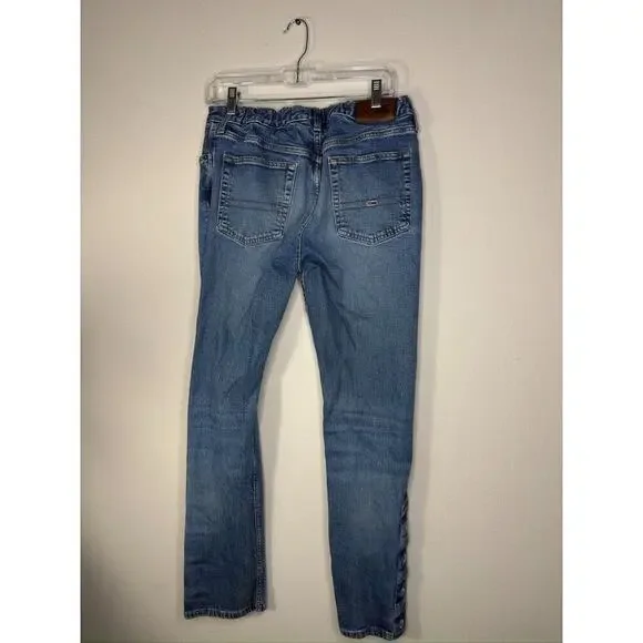 Tommy Hilfiger Y2K Adaptive Jeans Unisex 31x31 Stretch Straight Magnet Closure - Picture 9 of 11